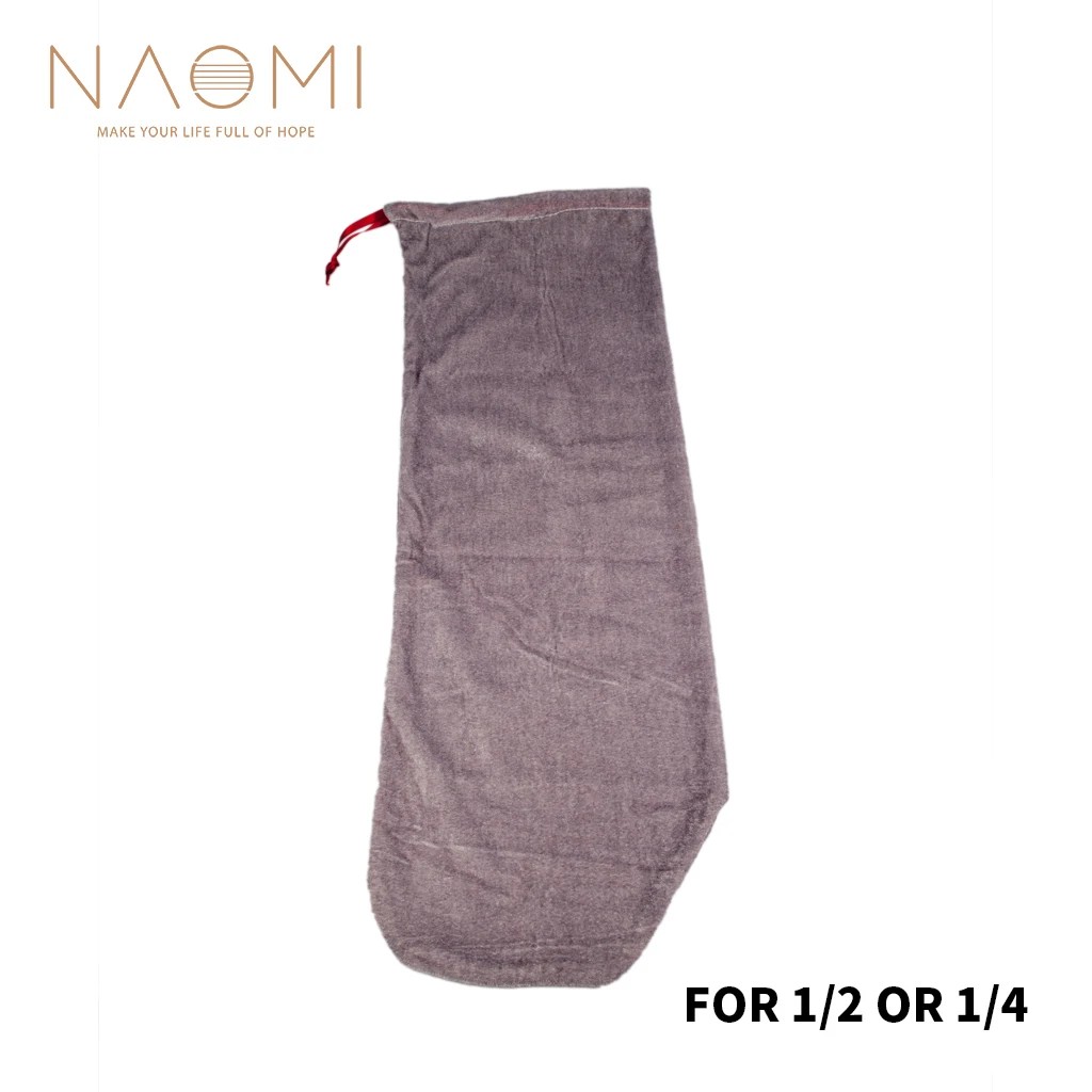 NAOMI Violin Bag Dust Cover Satin Fabric Protective Bag With Drawstring Violin Accessories For 1/2 And 1/4 Violin Grey Color
NAOMI Violin Bag Dust Cover Satin Fabric Protective Bag With Drawstring Violin Accessories For 1/2 And 1/4 Violin Grey Color