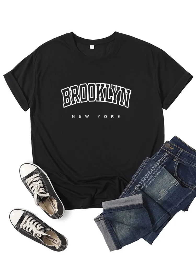 Streewear Clothes Causal Female Y2K Tops Brooklyn New York Women T Shirt Girl Graphic Printed Fashion Harajuku Tee
Streewear Clothes Causal Female Y2K Tops Brooklyn New York Women T Shirt Girl Graphic Printed Fashion Harajuku Tee