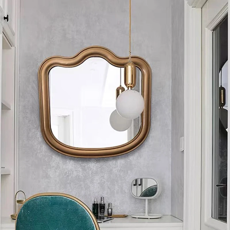 Modern Art Mirror Luxury Nordic Bathroom Makeup Bedroom Irregular Rectangle Mirror Wall Hanging Vanity Specchio Decoration Home
Modern Art Mirror Luxury Nordic Bathroom Makeup Bedroom Irregular Rectangle Mirror Wall Hanging Vanity Specchio Decoration Home