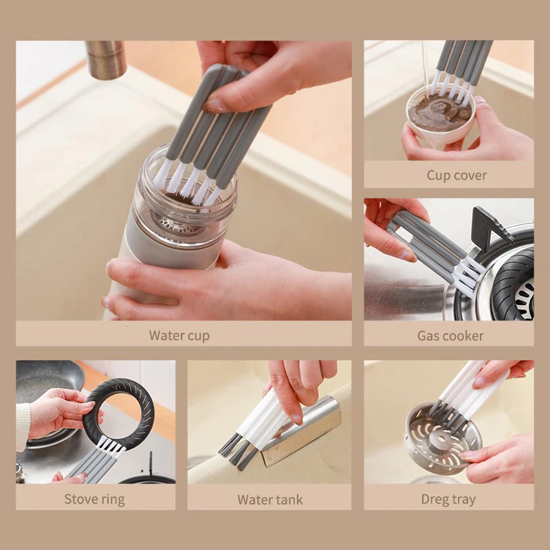 Многофункциональная щетка для чистки, Сгибаемая крышка для чашки, щетки для мертвых углов, бытовые кухонные принадлежности
Многофункциональная щетка для чистки, Сгибаемая крышка для чашки, щетки для мертвых углов, бытовые кухонные принадлежности