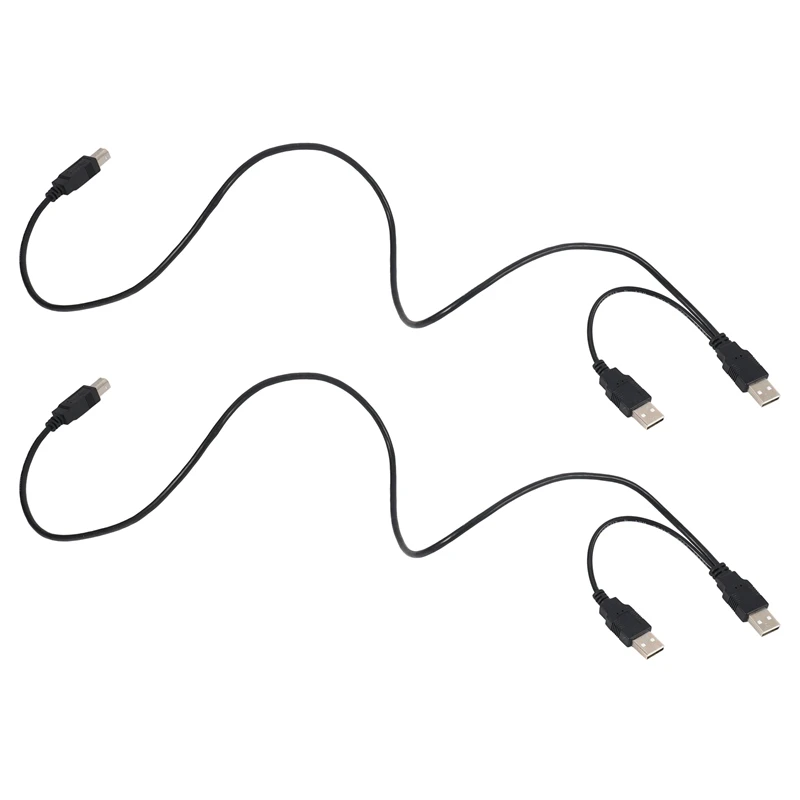 3X Dual USB 2.0 Male To Standard B Male Y Cable 80Cm For Printer & Scanner & External Hard Disk Drive
3X Dual USB 2.0 Male To Standard B Male Y Cable 80Cm For Printer & Scanner & External Hard Disk Drive