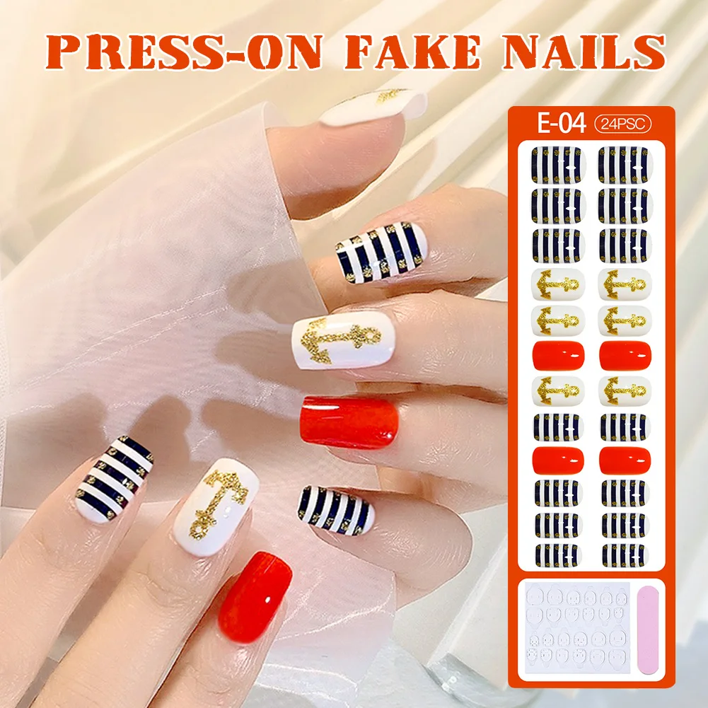 24Pcs Press On False Nails Tips Reusable Short Full Cover False Nails With Glue Artificial Nails Manicure Set Nails Accessories
24Pcs Press On False Nails Tips Reusable Short Full Cover False Nails With Glue Artificial Nails Manicure Set Nails Accessories