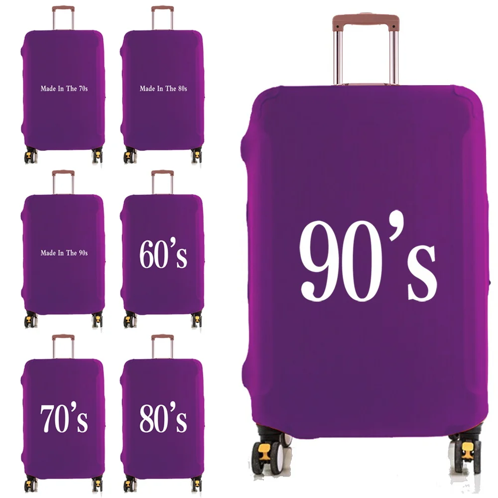 

Travel Suitcase Protective Cover Luggage Case Travel Accessories Elastic Luggage Dust Cover Apply To 18''-28'' Suitcase 60s~90s