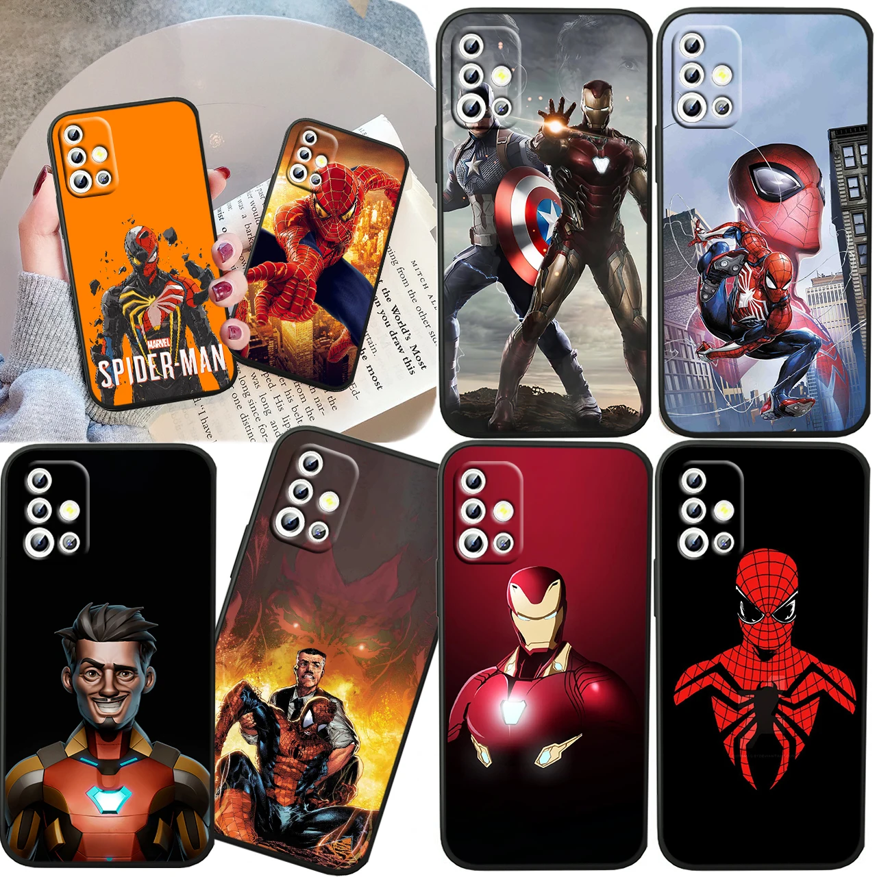 Marvel Iron Man Spider Man For Samsung A04S A81 A91 A71 A51 A41 A31 A12 A21S A01 4G 5G Silicone Soft Black Phone Case
Marvel Iron Man Spider Man For Samsung A04S A81 A91 A71 A51 A41 A31 A12 A21S A01 4G 5G Silicone Soft Black Phone Case