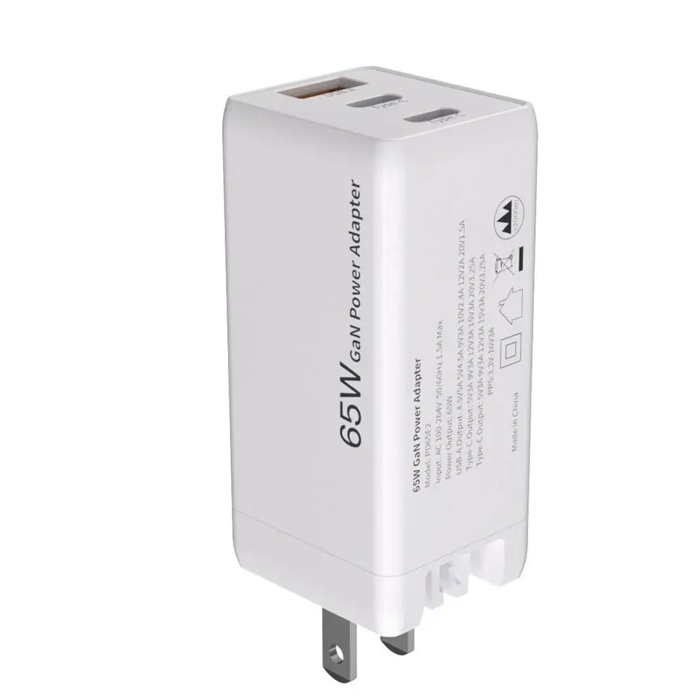PD Быстрая зарядка телефон зарядное устройство подходит для Apple ноутбука Android адаптер питания 65 Вт GaNc 
PD Быстрая зарядка телефон зарядное устройство подходит для Apple ноутбука Android адаптер питания 65 Вт GaNc