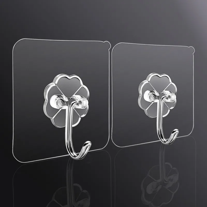10PCS Transparent Stainless Steel Strong Self Adhesive Hooks Key Storage Hanger for Kitchen Bathroom Door Wall Multi-Function
10PCS Transparent Stainless Steel Strong Self Adhesive Hooks Key Storage Hanger for Kitchen Bathroom Door Wall Multi-Function