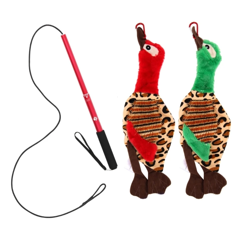 Dog Extendable Teaser Wand with Squeaky Toys Pet Teasing Flirt Pole Interactive Toy for Small Medium Large Dogs Training
Dog Extendable Teaser Wand with Squeaky Toys Pet Teasing Flirt Pole Interactive Toy for Small Medium Large Dogs Training
