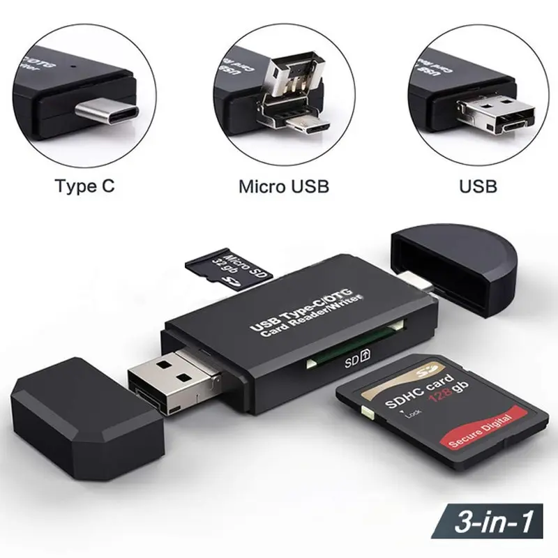 Computer Android Mobile Phone Dual Use Typec Multifunctional All InOne OTG Card Reader Mini TF Camera SD Card
Computer Android Mobile Phone Dual Use Typec Multifunctional All InOne OTG Card Reader Mini TF Camera SD Card