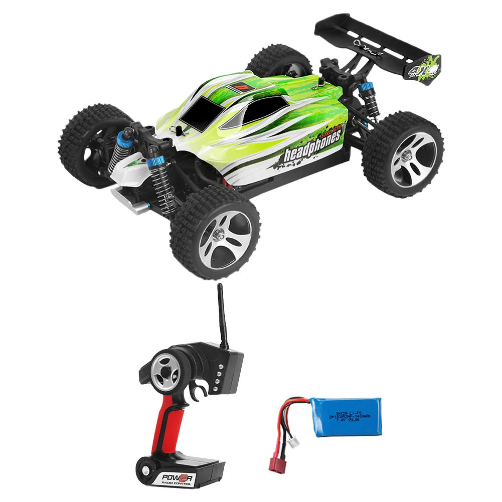 

WLtoys A959-B 70km/h Full Scale 1/18 4WD RC Car Racing Buggy Vehicle Model 2.4GHz High Speed Remote Control Off-Road Trucks