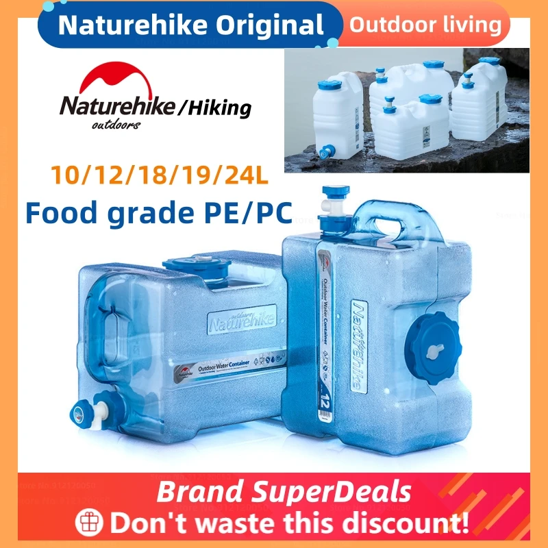 Naturehike 24L Water Container Food Grade PC/PE Outdoor Large Capacity Water Bucket Hiking Camping Picnic Water Tank With Faucet
Naturehike 24L Water Container Food Grade PC/PE Outdoor Large Capacity Water Bucket Hiking Camping Picnic Water Tank With Faucet