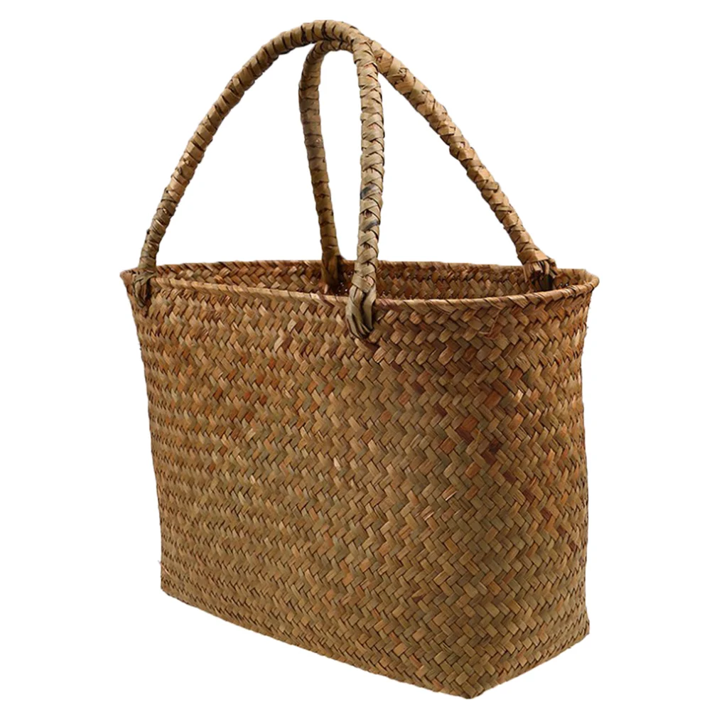 Woven Laundry Basket Rattan Woven Bag Green Basket Handbag Flower Basket Seagrass Storage Baskets Manual Woven Flower Baskets
Woven Laundry Basket Rattan Woven Bag Green Basket Handbag Flower Basket Seagrass Storage Baskets Manual Woven Flower Baskets
