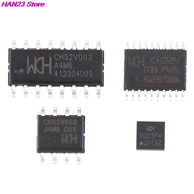 High Quality 10Pcs/lot CH32V003 Series Chip Industrial-grade MCU RISC-V2A Single-wire Serial Debugging Interface
High Quality 10Pcs/lot CH32V003 Series Chip Industrial-grade MCU RISC-V2A Single-wire Serial Debugging Interface
