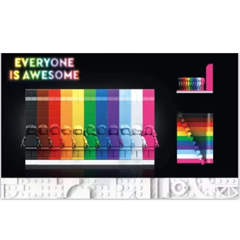 346pcs Everyone Is Unique Colors Rainbow Doll Figure Building Blocks Electroplate Colorful Figures Bricks Toys for Children Gift 
346pcs Everyone Is Unique Colors Rainbow Doll Figure Building Blocks Electroplate Colorful Figures Bricks Toys for Children Gift