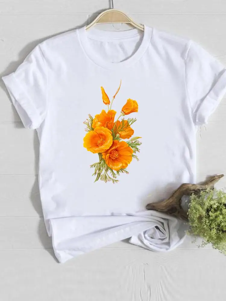 Women Trend 90s Cute Sweet Flower Short Sleeve Printing T-shirts Cartoon Clothes Summer Female Tee Ladies Fashion Graphic Tshirt
Women Trend 90s Cute Sweet Flower Short Sleeve Printing T-shirts Cartoon Clothes Summer Female Tee Ladies Fashion Graphic Tshirt
