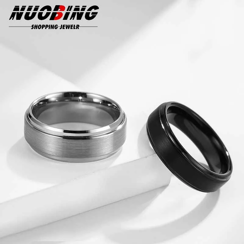 6/8MM Silver Black Classic Stainless Steel Men's Wedding Ring Leisure Women's Fashion Charm Jewelry Anniversary Gift Wholesale
6/8MM Silver Black Classic Stainless Steel Men's Wedding Ring Leisure Women's Fashion Charm Jewelry Anniversary Gift Wholesale