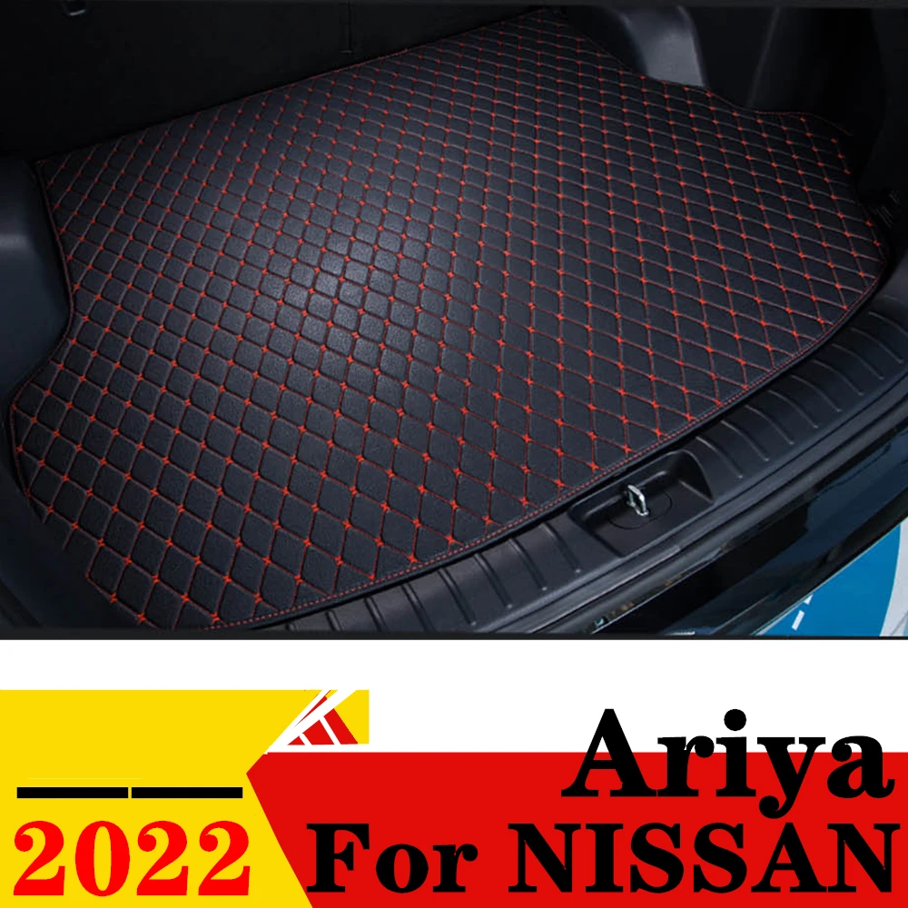 

Коврик для багажника автомобиля для NISSAN Ariya 2022, для любой погоды, XPE, плоский, боковой, задний, ковер, подкладка, авто, задние части, багажник, коврик для багажа