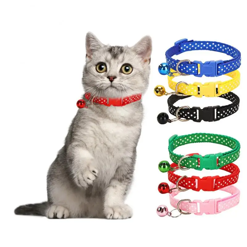 Pet Collar With Bell Cute Wave Point Dog Puppy Cat Collar Product Round Point Kitten Collar Adjustable Safety Bell Ring Necklace
Pet Collar With Bell Cute Wave Point Dog Puppy Cat Collar Product Round Point Kitten Collar Adjustable Safety Bell Ring Necklace
