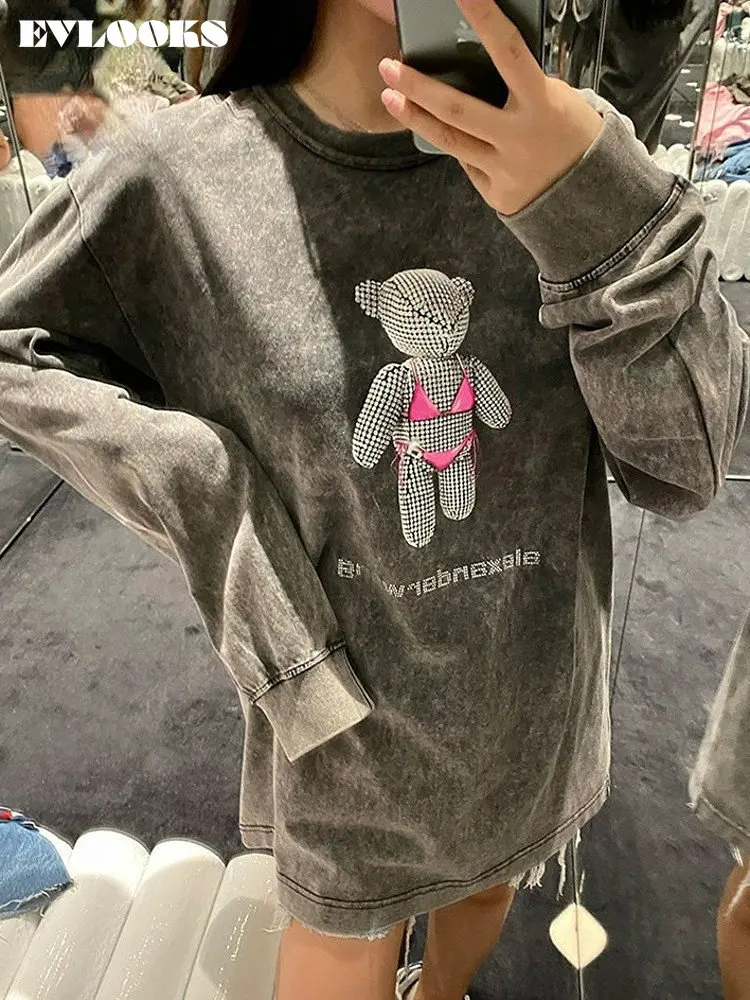 Женский свитшот свободного покроя evlook AW, серый свитшот с круглым вырезом и длинным рукавом, большой размер, L134
Женский свитшот свободного покроя evlook AW, серый свитшот с круглым вырезом и длинным рукавом, большой размер, L134