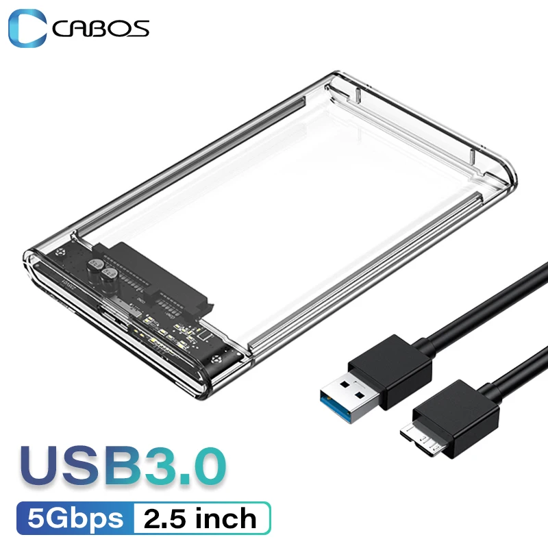 2.5" SATA to USB3.0 HDD Enclosure External Hard Drive Box Transparent Case USB 3.0 External Storage HDD SSD Disk Box For Laptop
2.5" SATA to USB3.0 HDD Enclosure External Hard Drive Box Transparent Case USB 3.0 External Storage HDD SSD Disk Box For Laptop