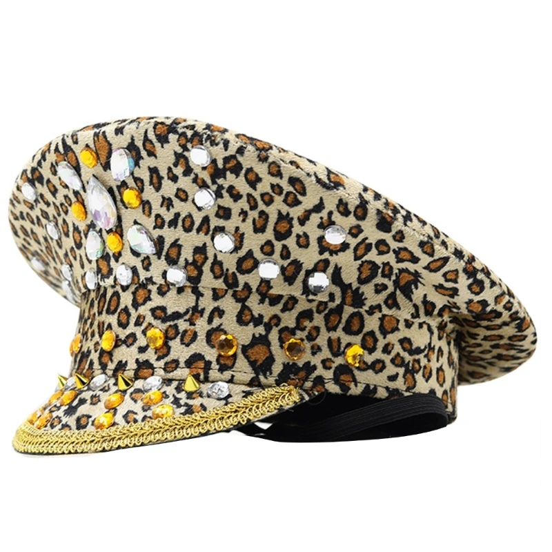 Bejeweled Captain Hat Leopard Crystals Hat for DISCO House Cocktail Parties Vacation Crystals for Bride
Bejeweled Captain Hat Leopard Crystals Hat for DISCO House Cocktail Parties Vacation Crystals for Bride