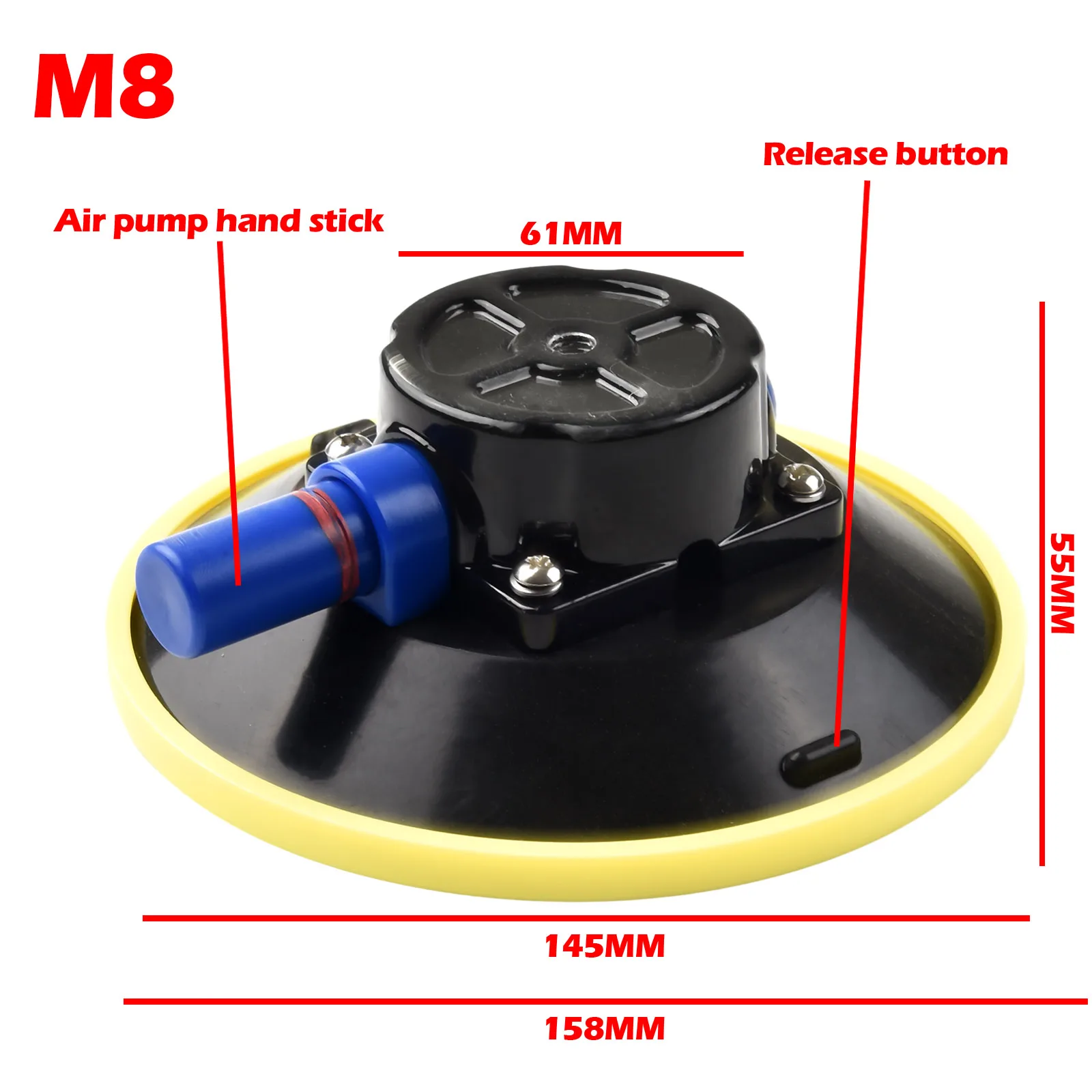 1 Pcs Suction Cup Glass Hand Tools Metal Aluminum Black Yellow Countertops Mounts On Cars Nitrile Rubber Brand New
1 Pcs Suction Cup Glass Hand Tools Metal Aluminum Black Yellow Countertops Mounts On Cars Nitrile Rubber Brand New