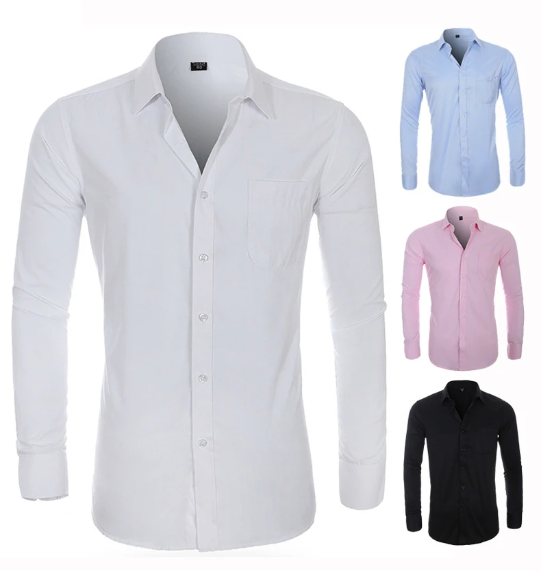 Mens Plus Size Business Classic Dress Shirt Casual Striped Boys Long Sleeve Oversized Shirts Button Up Office Social White Top
Mens Plus Size Business Classic Dress Shirt Casual Striped Boys Long Sleeve Oversized Shirts Button Up Office Social White Top