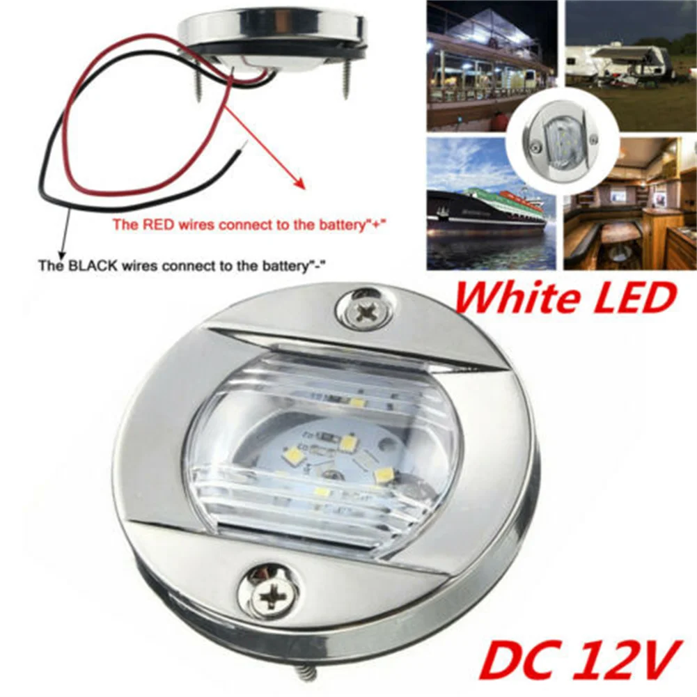 1PC Marker Light White Round Bulb LED SMD Stern Light Cabin Deck Courtesy Light Waterproof ABS 147LM For Marine Boat
1PC Marker Light White Round Bulb LED SMD Stern Light Cabin Deck Courtesy Light Waterproof ABS 147LM For Marine Boat