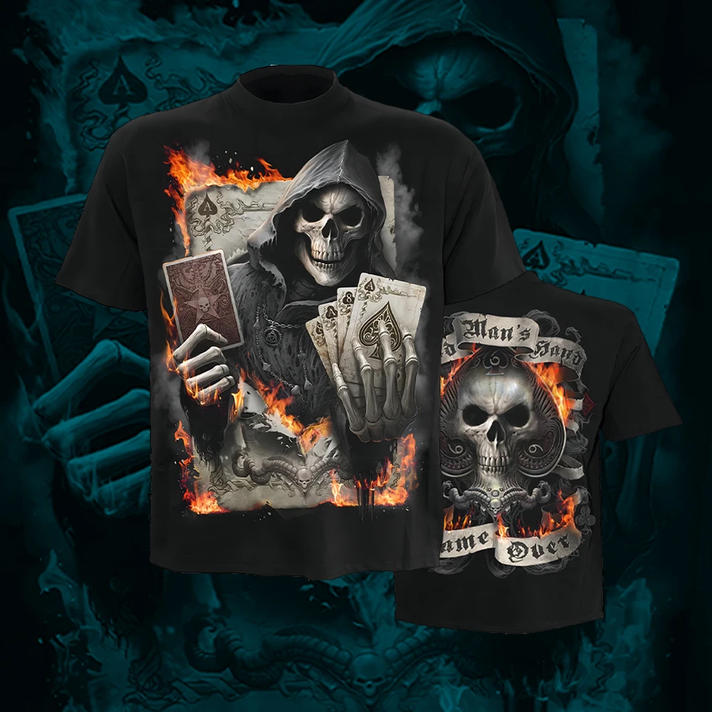 Black Skull T Shirt Men Punk Skeleton T-shirt Rock Gun Blue T Shirts 3d Print Tshirt Vintage Gothic Mens Clothing Summer Tops
Black Skull T Shirt Men Punk Skeleton T-shirt Rock Gun Blue T Shirts 3d Print Tshirt Vintage Gothic Mens Clothing Summer Tops