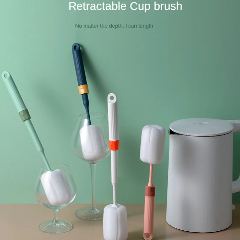 Long handle telescopic cup brush sponge cup brush baby bottle brush water tea glass cleaning brush cup cleaning brush kitchen 
Long handle telescopic cup brush sponge cup brush baby bottle brush water tea glass cleaning brush cup cleaning brush kitchen