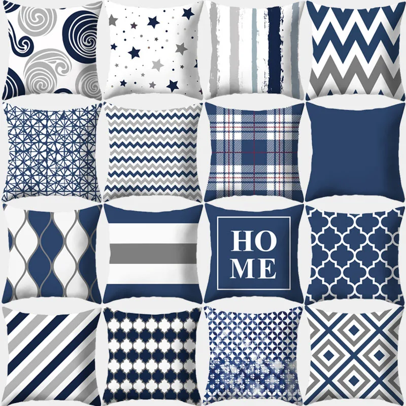 Cushion Cover Geometric Pattern 45x45 Polyester Blue Grey Pillowcase Upholstery Sofa Cushion Throw Pillow Home Decor Pillowcase
Cushion Cover Geometric Pattern 45x45 Polyester Blue Grey Pillowcase Upholstery Sofa Cushion Throw Pillow Home Decor Pillowcase