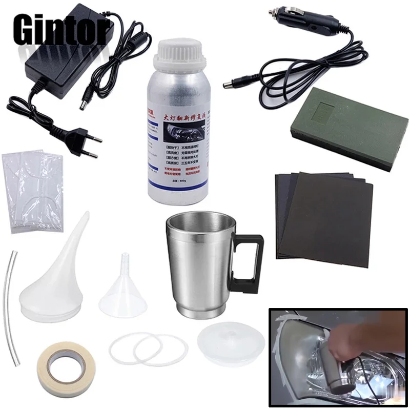 Car Headlight Polish Kit Liquid Polymer Headlight Repair Renovation Tool Evaporator Regeneration Of Car lamps Glass renovation
Car Headlight Polish Kit Liquid Polymer Headlight Repair Renovation Tool Evaporator Regeneration Of Car lamps Glass renovation