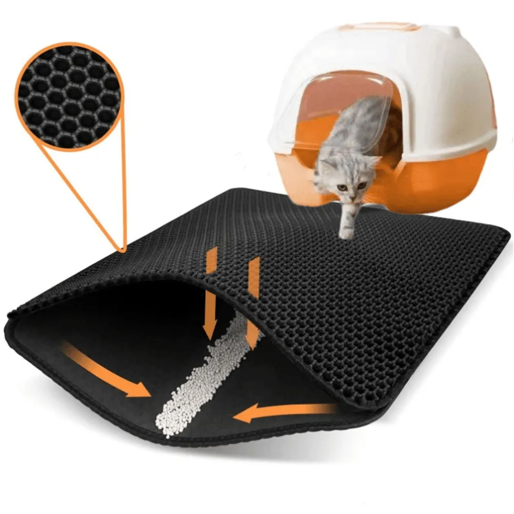 Cats Litter Mat EVA Double Layer Waterproof Pet Trapping Cat Litter Trapper Non-slip Kitten Clean Pad Pets Cat Sand Accessories
Cats Litter Mat EVA Double Layer Waterproof Pet Trapping Cat Litter Trapper Non-slip Kitten Clean Pad Pets Cat Sand Accessories