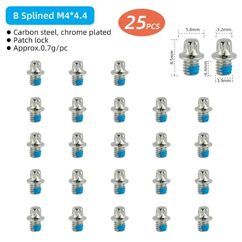 Шипы для велосипедной педали болты-гвоздики анти-Лыжные штифты M4 штифт гвоздь для велосипедных педалей велосипедные аксессуары дополнительный инструмент