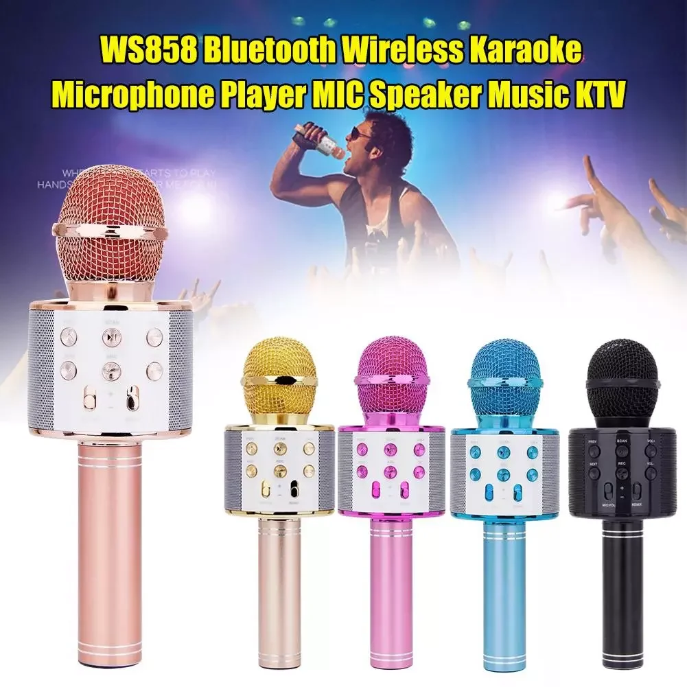 

Bluetooth Karaoke KTV Music Singing Microphone Speaker Home karaoke microphone микрофон караоке микрофон беспроводной
