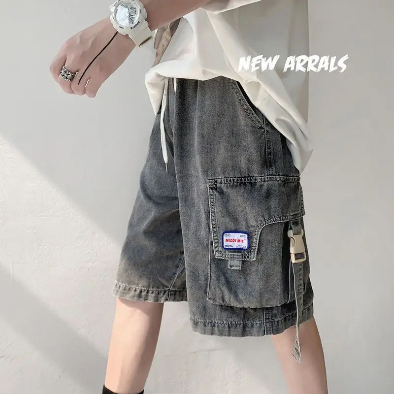2023 New Tooling Style Wear All-match Trend Jeans Men's Denim Casual Shorts Summer Men Half Denim Pants Unisex Cargo Streetwear
2023 New Tooling Style Wear All-match Trend Jeans Men's Denim Casual Shorts Summer Men Half Denim Pants Unisex Cargo Streetwear