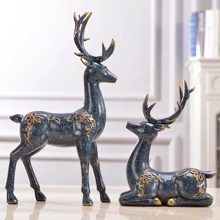 TV Wine Cabinet Home Decorations Display with Diamonds Couple Deer Living Room Resin Crafts Ornaments
TV Wine Cabinet Home Decorations Display with Diamonds Couple Deer Living Room Resin Crafts Ornaments