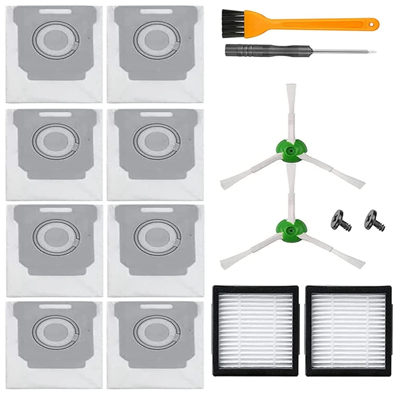 1 Set Side Brush HEPA Filter Dust Bag For Irobot Roomba I7 I7+ I3+ I4+ E5 E6 E7 Vacuum Cleaner Replacement
1 Set Side Brush HEPA Filter Dust Bag For Irobot Roomba I7 I7+ I3+ I4+ E5 E6 E7 Vacuum Cleaner Replacement