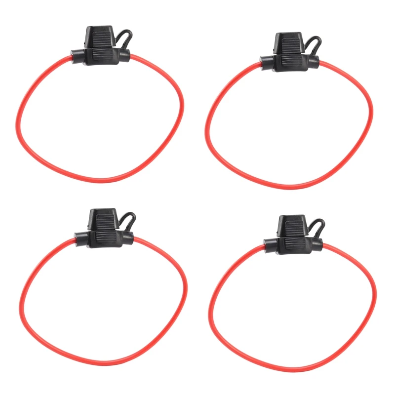 

4X 14AWG Wire In-Line Car Automotive Mini Blade Fuse Holder Fuseholder 20A