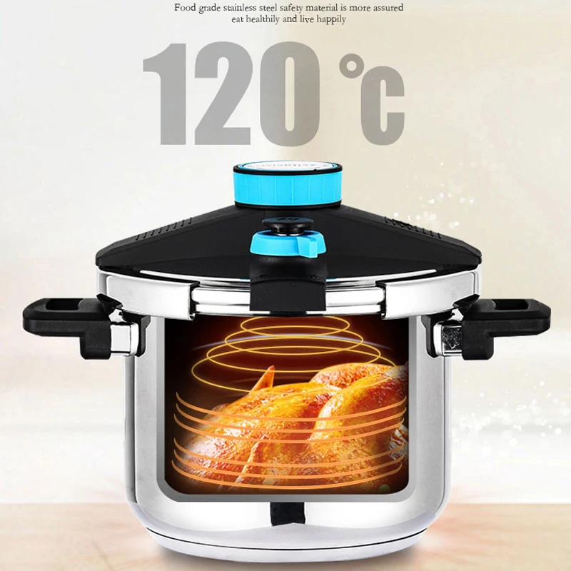 304 Stainless Steel Household Gas Pressure Cooker Explosion-proof Induction Cooker Universal Multi-purpose Pot 100kpa
304 Stainless Steel Household Gas Pressure Cooker Explosion-proof Induction Cooker Universal Multi-purpose Pot 100kpa