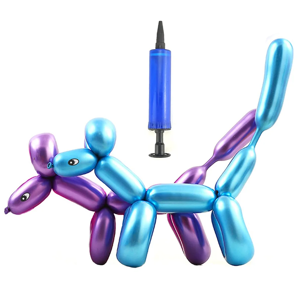 30Pcs Long Twisting Balloons with Pump Eye Stickers Metallic Latex Balloons Kit Animal Making Magic Chrome Balloons Mixed Color
30Pcs Long Twisting Balloons with Pump Eye Stickers Metallic Latex Balloons Kit Animal Making Magic Chrome Balloons Mixed Color