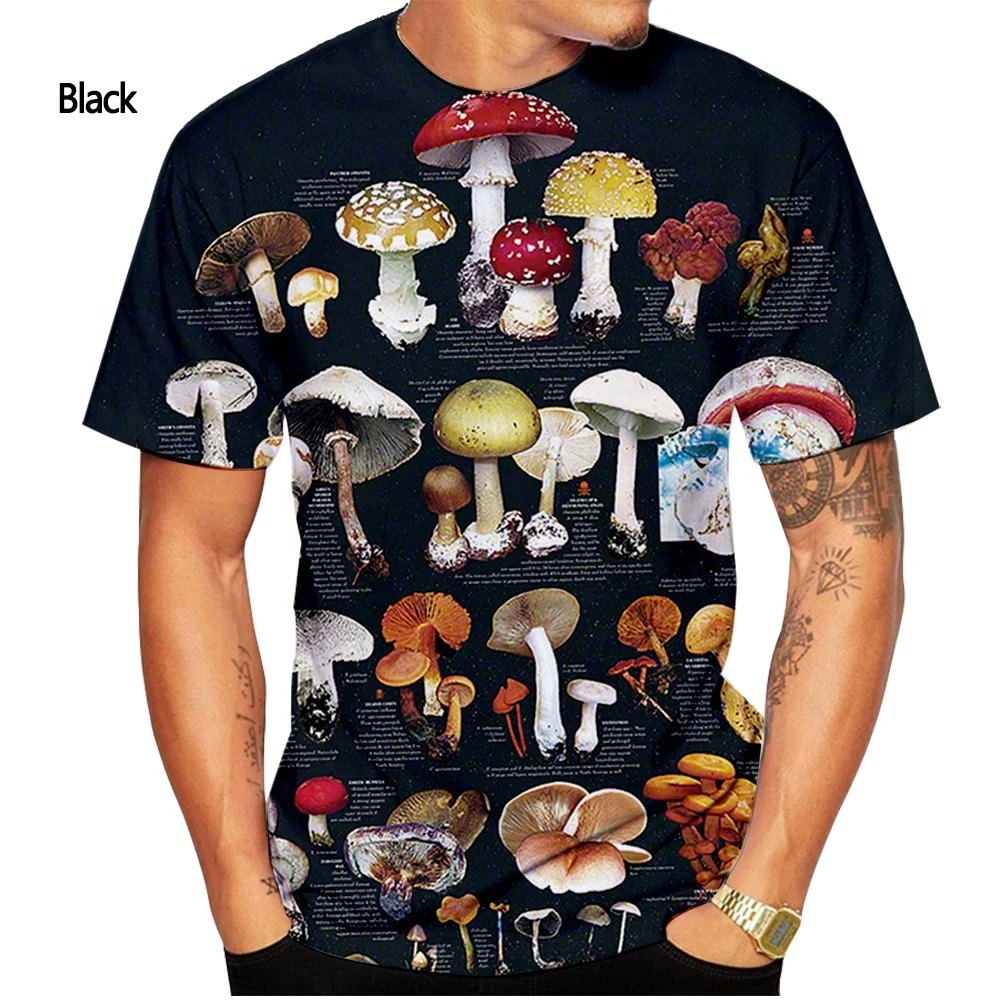 2023 New fashion color-blocking mushroom 3D printing T-shirt men and women summer casual short-sleeved T-shirt top
2023 New fashion color-blocking mushroom 3D printing T-shirt men and women summer casual short-sleeved T-shirt top