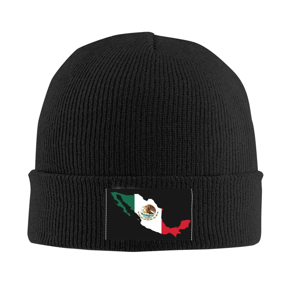

Шапочки с мексиканским флагом, картой, облегающие шапки, модные зимние теплые женские и мужские вязаные шапки, унисекс, взрослые шапки мекси...