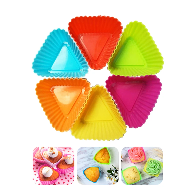 6Pcs Silicone Cupcake Mold Round Shaped Heart Star Flower Cake Molds Reusable Non-Stick Heat Resistant Candy Diy Bakeware Tools
6Pcs Silicone Cupcake Mold Round Shaped Heart Star Flower Cake Molds Reusable Non-Stick Heat Resistant Candy Diy Bakeware Tools