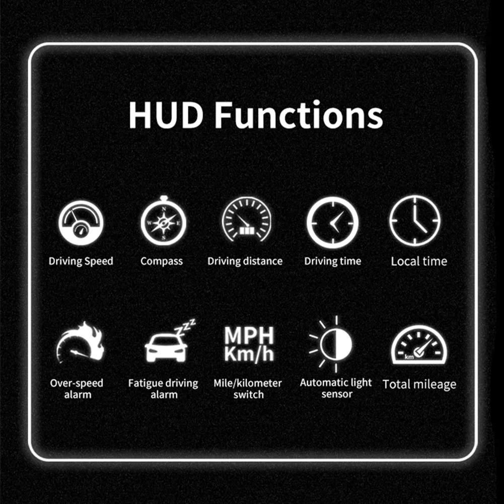 NEW Car HUD Display Compass GPS Car Speedometer Overspeed Alarm Total Mileage 5.5 Inch Big Screen Size Compass Display Universal
NEW Car HUD Display Compass GPS Car Speedometer Overspeed Alarm Total Mileage 5.5 Inch Big Screen Size Compass Display Universal