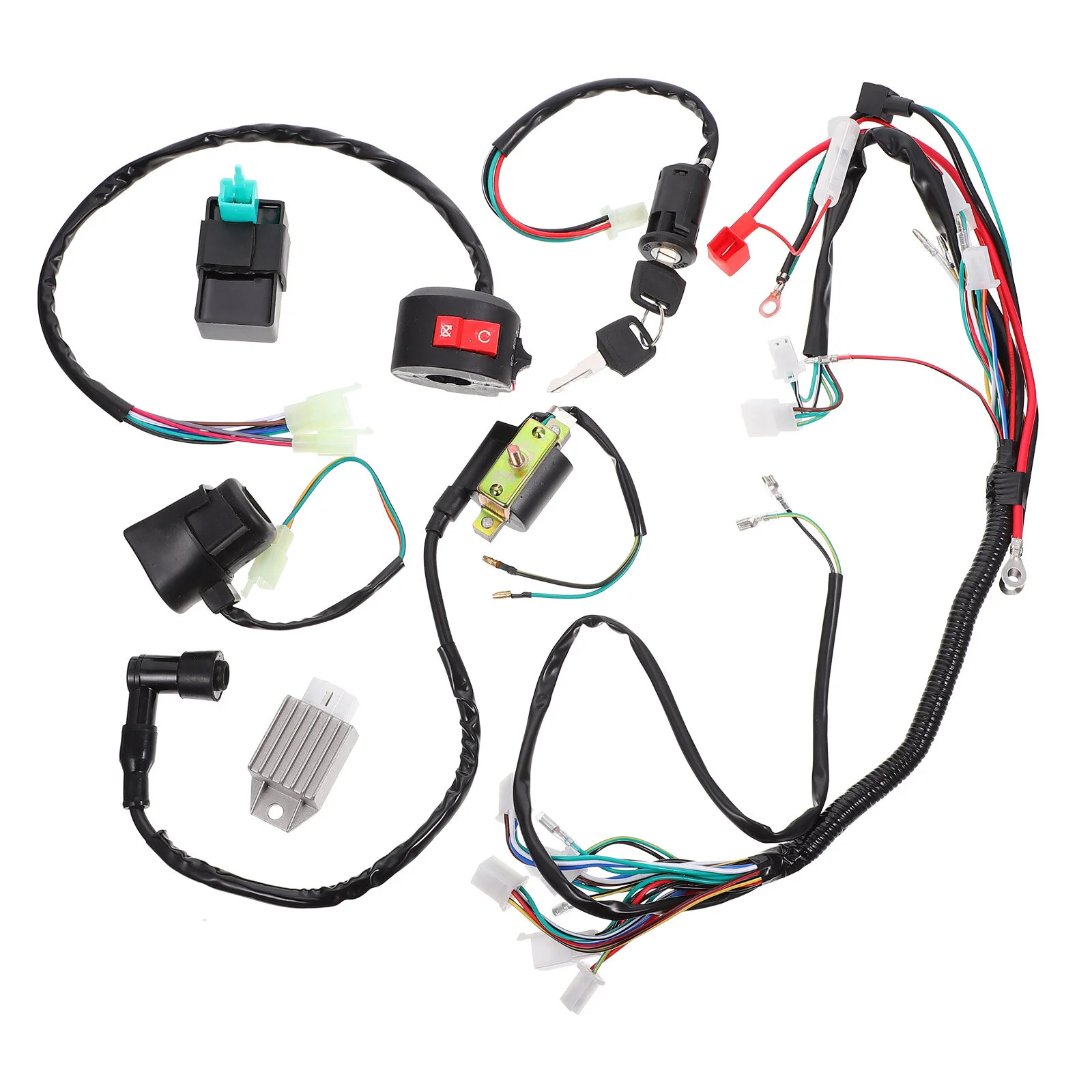 1 Set Durable ATV Harness Coil Motorcycle Wiring Harness Useful ATV Parts 
1 Set Durable ATV Harness Coil Motorcycle Wiring Harness Useful ATV Parts