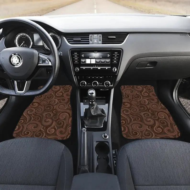 Brown Swirls Abstract Art Car Floor Mats Set, Front and Back Floor Mats for Car, Car Accessories
Brown Swirls Abstract Art Car Floor Mats Set, Front and Back Floor Mats for Car, Car Accessories