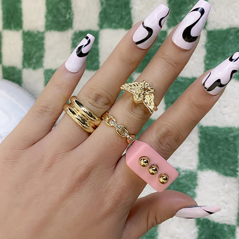 Cosysail Vintage 4Pcs/Set Vintage Angel Rings Set for Women Ins Style Metal Geometry Finger Rings Set Party Jewelry Gifts 2022
Cosysail Vintage 4Pcs/Set Vintage Angel Rings Set for Women Ins Style Metal Geometry Finger Rings Set Party Jewelry Gifts 2022