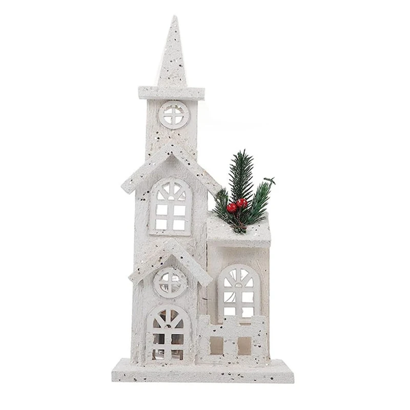 1 Piece Christmas Village Christmas LED Church Light House Snow Scene White Wood For Christmas Desktop Ornament
1 Piece Christmas Village Christmas LED Church Light House Snow Scene White Wood For Christmas Desktop Ornament