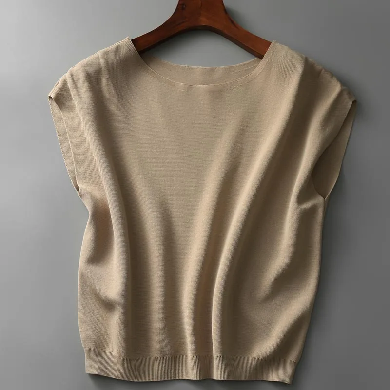 Summer Fashion Solid Thin T-shirt Elegant Knitted Top Women Bat Sleeves blouse Casual Korean Style Loose Clothing Blusas 26786
Summer Fashion Solid Thin T-shirt Elegant Knitted Top Women Bat Sleeves blouse Casual Korean Style Loose Clothing Blusas 26786