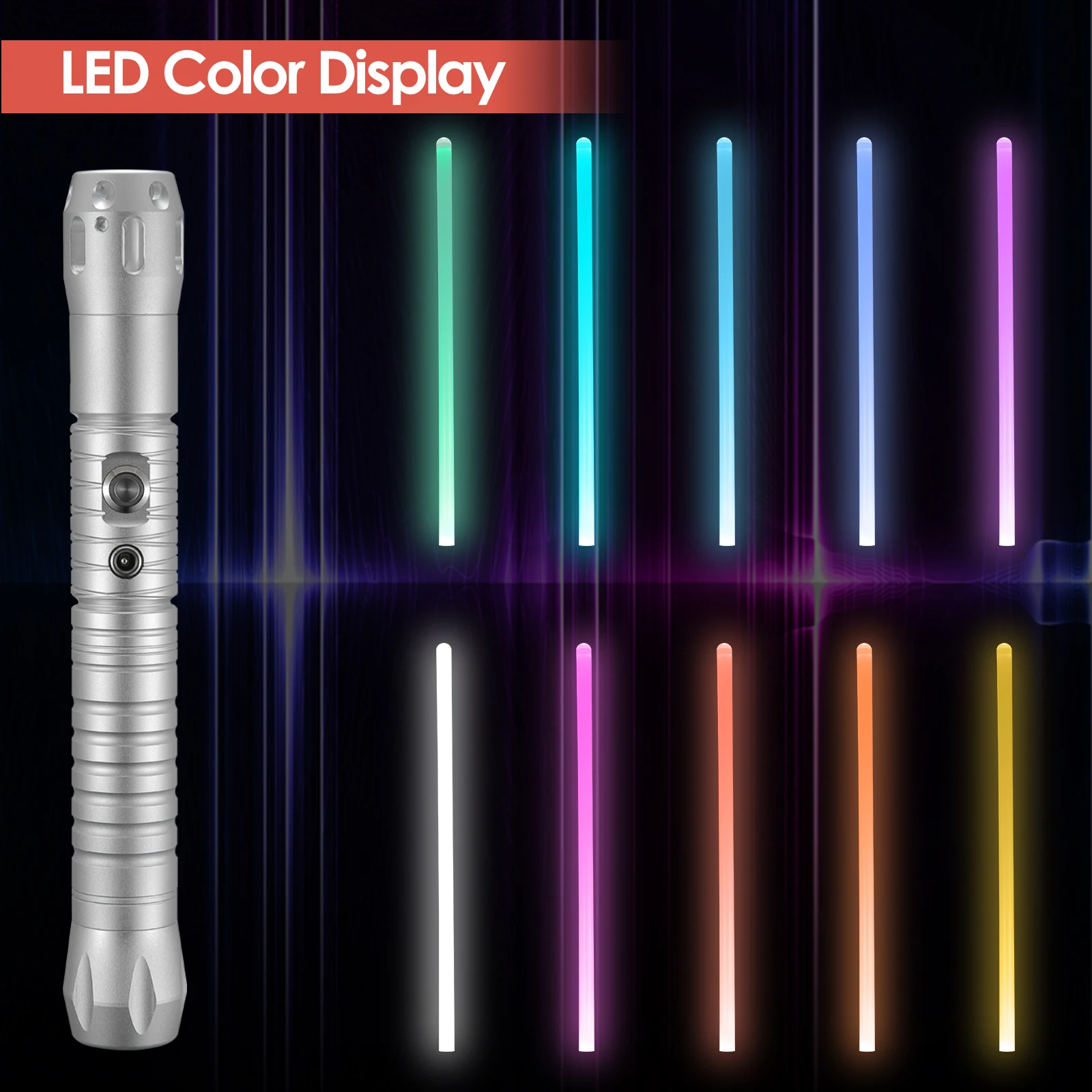 RGB Metal Handle Lightsaber With 11 Colors 7 Sets Of Sound Effects Mode FX Duel Lightsaber LED USB Rechargeable Lichtschwert
RGB Metal Handle Lightsaber With 11 Colors 7 Sets Of Sound Effects Mode FX Duel Lightsaber LED USB Rechargeable Lichtschwert